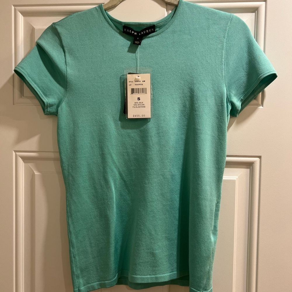 Ralph Lauren Teal T-Shirt NWT